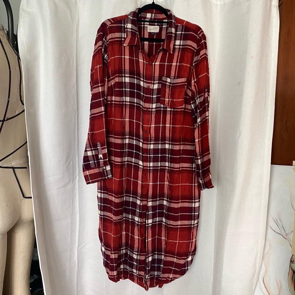 Universal Thread Red Plaid Tunic